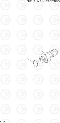 9230 FUEL PUMP INLET FITTING R450LC-7A, Hyundai