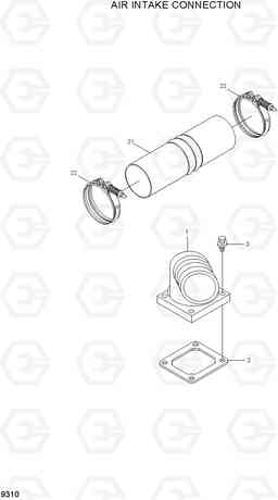 9310 AIR INTAKE CONNECTION R450LC-7A, Hyundai