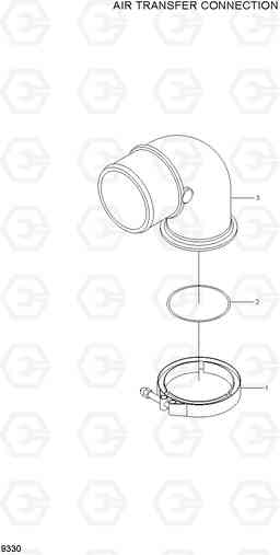 9330 AIR TRANSFER CONNECTION R450LC-7A, Hyundai