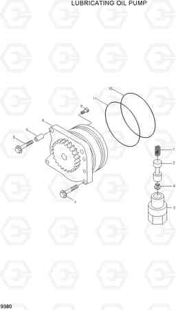 9380 LUBRICATING OIL PUMP R450LC-7A, Hyundai