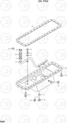 9400 OIL PAN R450LC-7A, Hyundai