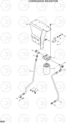 9530 CORROSION RESISTOR R450LC-7A, Hyundai