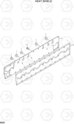 9540 HEAT SHIELD R450LC-7A, Hyundai