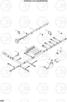 9560 WIRING ACCESSORIES R450LC-7A, Hyundai