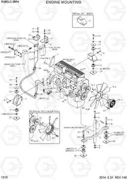 1010 ENGINE MOUNTING R480LC-9MH, Hyundai