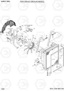 1020 FAN DRIVE SYSTEM(-#0002) R480LC-9MH, Hyundai
