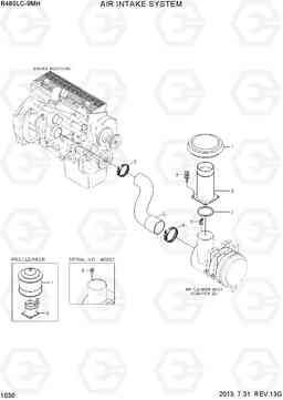 1030 AIR INTAKE SYSTEM R480LC-9MH, Hyundai