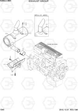 1040 EXHAUST SYSTEM R480LC-9MH, Hyundai