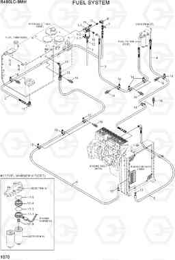 1070 FUEL SYSTEM R480LC-9MH, Hyundai