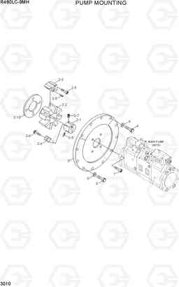 3010 PUMP MOUNTING R480LC-9MH, Hyundai