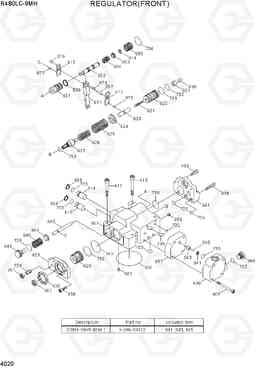 4020 REGULATOR(FRONT) R480LC-9MH, Hyundai