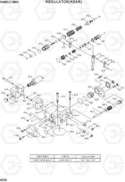 4030 REGULATOR(REAR) R480LC-9MH, Hyundai