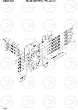 4070 MAIN CONTROL VALVE(3/3) R480LC-9MH, Hyundai