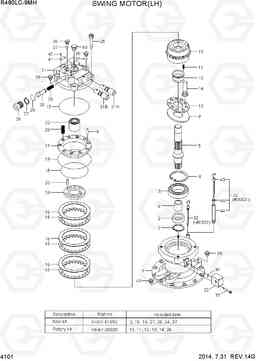 4101 SWING MOTOR(LH) R480LC-9MH, Hyundai