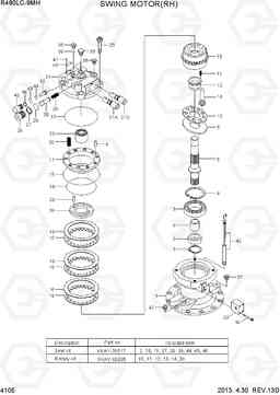 4105 SWING MOTOR(RH) R480LC-9MH, Hyundai