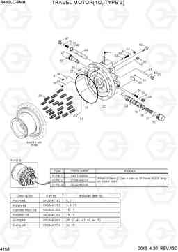 4158 TRAVEL MOTOR(1/2, TYPE 3) R480LC-9MH, Hyundai