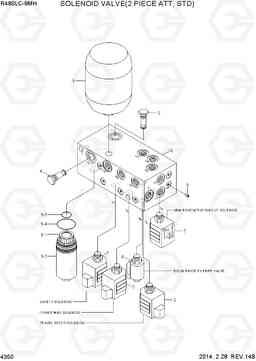 4350 SOLENOID VALVE(2 PIECE ATT, STD) R480LC-9MH, Hyundai