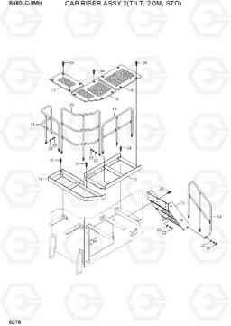 6078 CAB RISER ASSY 2(TILT, 2.0M, STD) R480LC-9MH, Hyundai