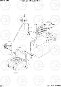 6270 TOOL BOX MOUNTING R480LC-9MH, Hyundai