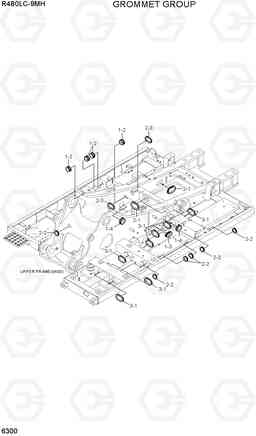 6300 GROMMET GROUP R480LC-9MH, Hyundai