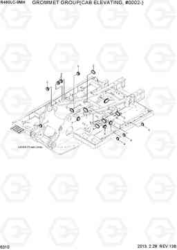 6310 GROMMET GROUP(CAB ELEVATING, #0002-) R480LC-9MH, Hyundai