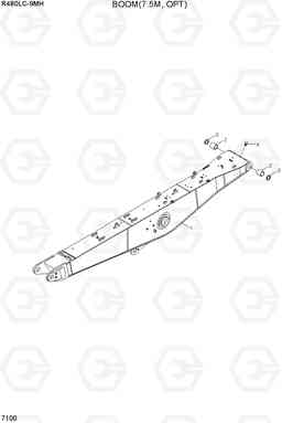 7100 BOOM(7.5M OPT) R480LC-9MH, Hyundai