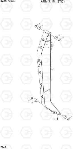 7240 ARM(7.1M, STD) R480LC-9MH, Hyundai