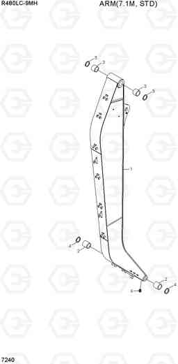 7240 ARM(7.1M, STD) R480LC-9MH, Hyundai