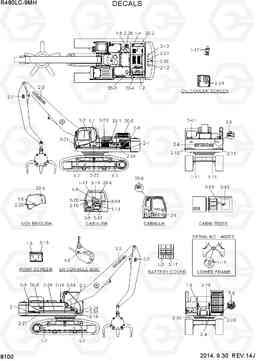 8100 DECALS R480LC-9MH, Hyundai