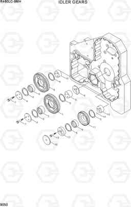 9050 IDLER GEARS R480LC-9MH, Hyundai