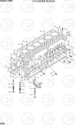 9090 CYLINDER BLOCK R480LC-9MH, Hyundai