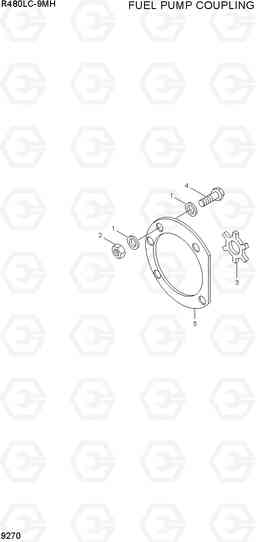 9270 FUEL PUMP COUPLING R480LC-9MH, Hyundai