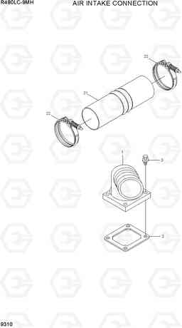 9310 AIR INTAKE CONNECTION R480LC-9MH, Hyundai