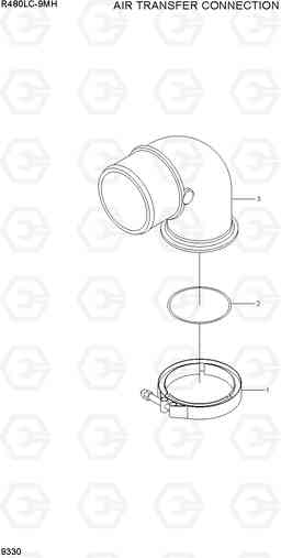 9330 AIR TRANSFER CONNECTION R480LC-9MH, Hyundai