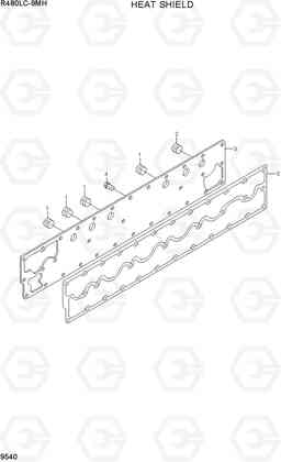 9540 HEAT SHIELD R480LC-9MH, Hyundai