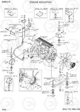 1010 ENGINE MOUNTING R480LC-9, Hyundai