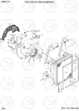 1021 FAN DRIVE SYSTEM(#0202-) R480LC-9, Hyundai