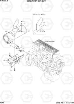 1040 EXHAUST SYSTEM R480LC-9, Hyundai