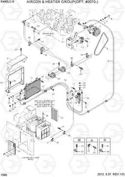 1095 AIRCON & HEATER GROUP(OPT, #0070-) R480LC-9, Hyundai