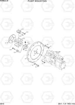 3010 PUMP MOUNTING R480LC-9, Hyundai