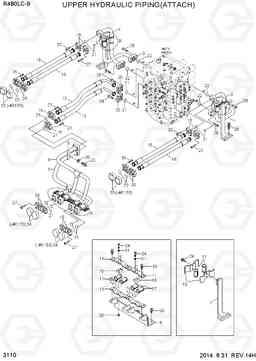 3110 UPPER HYDRAULIC PIPING(ATTACH) R480LC-9, Hyundai