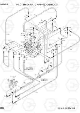 3220 PILOT HYDRAULIC PIPING(CONTROL 3) R480LC-9, Hyundai