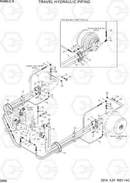 3300 TRAVEL HYDRAULIC PIPING R480LC-9, Hyundai