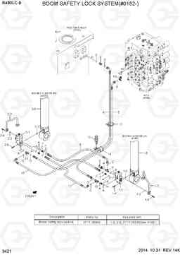 3421 BOOM SAFETY LOCK SYSTEM(#0182-) R480LC-9, Hyundai