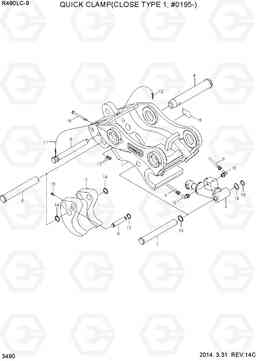 3490 QUICK CLAMP(CLOSE TYPE 1, #0195-) R480LC-9, Hyundai