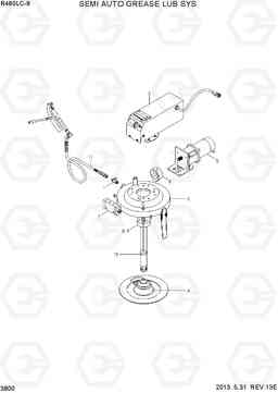 3800 SEMI AUTO GREASE LUB SYS R480LC-9, Hyundai