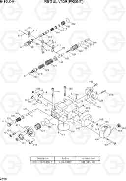 4020 REGULATOR(FRONT) R480LC-9, Hyundai