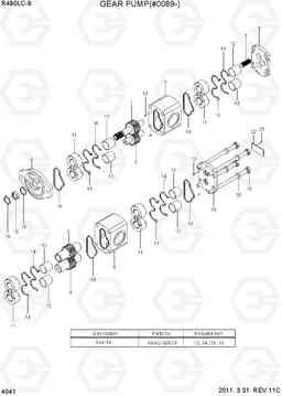 4041 GEAR PUMP(#0089-) R480LC-9, Hyundai