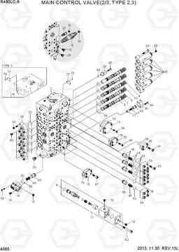 4065 MAIN CONTROL VALVE(2/3, TYPE 2,3) R480LC-9, Hyundai