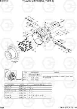 4158 TRAVEL MOTOR(1/2, TYPE 3) R480LC-9, Hyundai